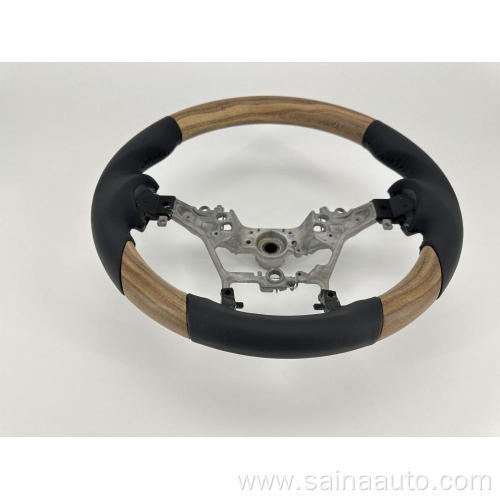 car interior steering wheel